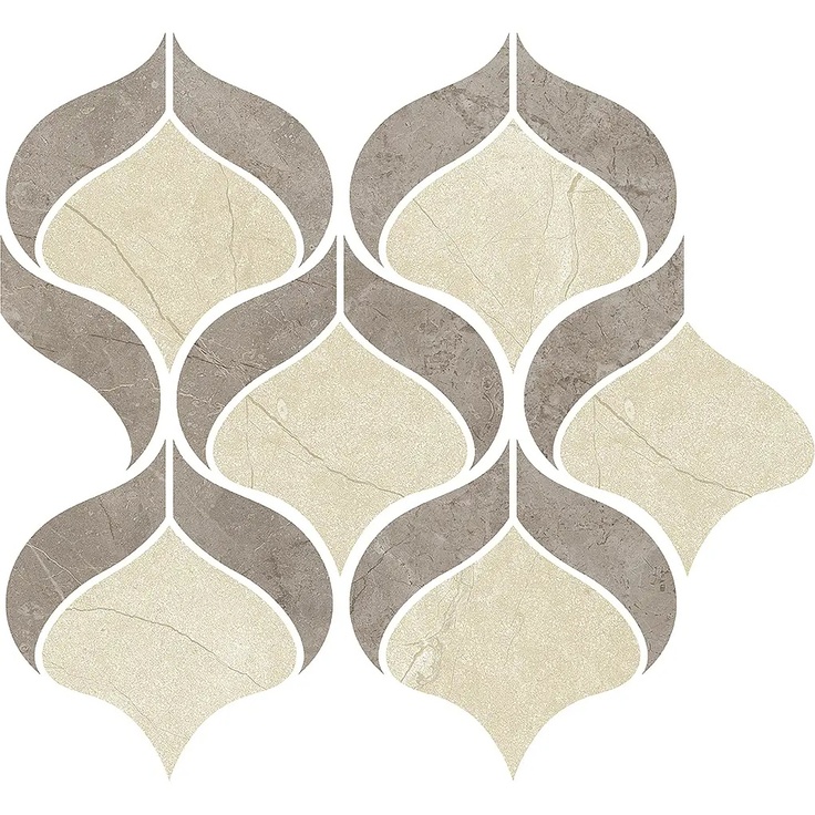 Margres Prestige С000376312 B25MS33PT4BF_Mosaico Shell Fior Di Bosco Tortora NR 30*30 Mosaic 30x30 cm, Portugal, other types of marble - photo 1 Margres Prestige С000376312 B25MS33PT4BF_Mosaico Shell Fior Di Bosco Tortora NR 30*30 Mosaic 30x30 cm, Portugal, other types of marble - photo 1