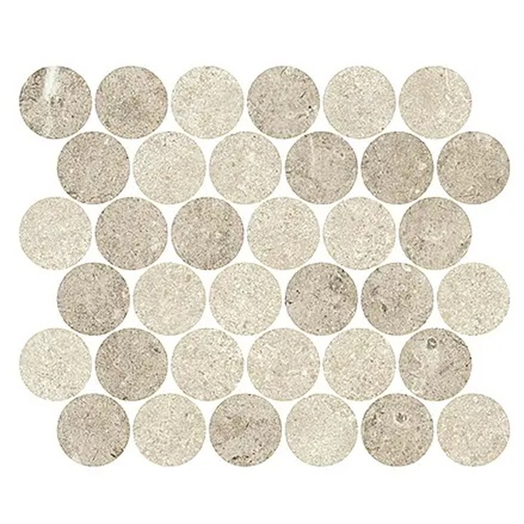 Margres Pure Stone С000540707 B25MCPS3A_PureStoneMosaicCirclesWhiteLightGreyA28*32 Mosaic 28x32 cm, Portugal, other types of stone - photo 1 Margres Pure Stone С000540707 B25MCPS3A_PureStoneMosaicCirclesWhiteLightGreyA28*32 Mosaic 28x32 cm, Portugal, other types of stone - photo 1