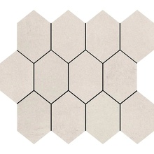Margres Tool С000310184 B25MH2427TL1BK_MosaicHexagonToolWhite_24*26,6 Mozaikk 24x26,6 cm, Portugal, under betong - foto 1 - foto 1