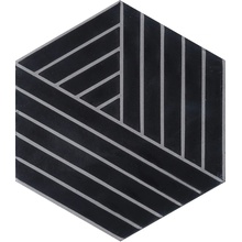 Marrakech Design Charlotte von der Lancken С000531662 Fold – Charcoal/Salmiak Golvplatta 20x23 cm - foto 1 - foto 1