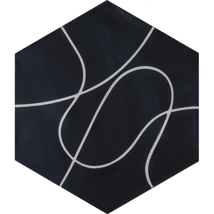 Marrakech Design Charlotte von der Lancken С000531670 Paths – Charcoal/wind Floor tile 20x23 cm - photo 1 Marrakech Design Charlotte von der Lancken С000531670 Paths – Charcoal/wind Floor tile 20x23 cm - photo 1