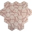 Marrakech Design Charlotte von der Lancken С000531673 Paths – Pale Pink/Ruby red Floor tile 20x23 cm - photo 1