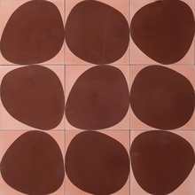 Marrakech Design Claesson Koivisto Runes С000610185 Stone – guava/maroon Azulejo para suelo 20x20 cm - foto 1 - foto 1