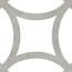 Mayolica District С000606077 MAY00072_DistrictFigureGreyPorc.20*20 porcelain tile 20x20 cm, Spain, hydraulic - photo 1