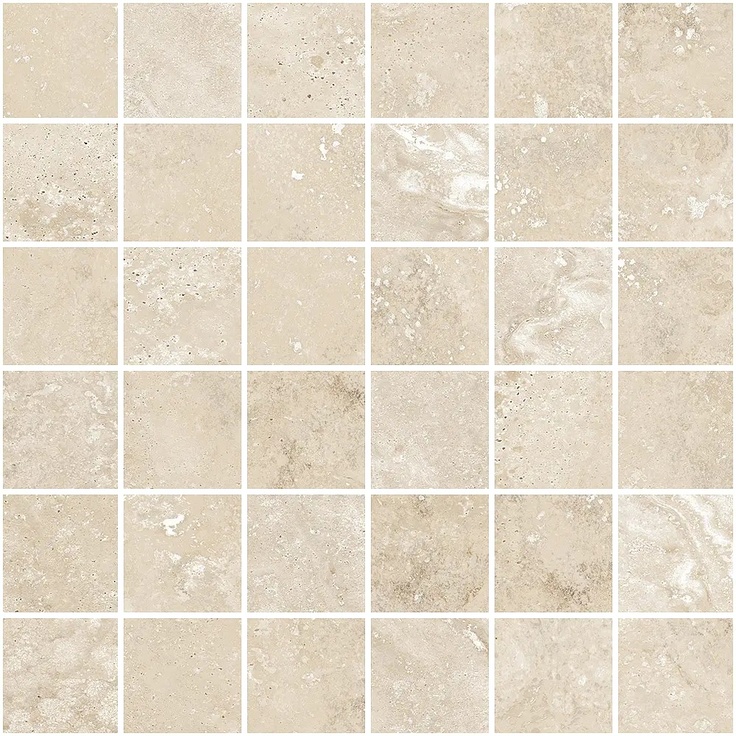 Monocibec Tradition С000477040 114107_TravertinBeige4,7X430x30MosmosaicoSuRete Mosaic 30x30 cm, Italy, travertine - photo 1 Monocibec Tradition С000477040 114107_TravertinBeige4,7X430x30MosmosaicoSuRete Mosaic 30x30 cm, Italy, travertine - photo 1
