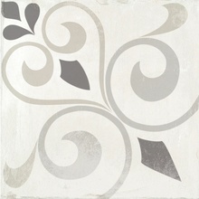 Monopole Avenue С000443280 Avenue Grey Decor Leaves 18,7x18,7 keramisk granitt 18,7x18,7 cm, Spania, imitasjon av hydraulisk flis - foto 1 - foto 1