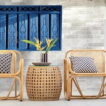 Monopole Denver 7,5x28 см, glazed porcelain stoneware, Spain, brick - interior photo 1 - 2 Monopole Denver 7,5x28 см, glazed porcelain stoneware, Spain, brick - interior photo 1 - photo 2