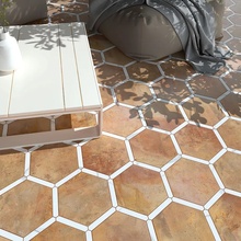 Monopole Menorca 22x25 см, glazed porcelain stoneware, Spain, cotto - interior photo 1 - 2 Monopole Menorca 22x25 см, glazed porcelain stoneware, Spain, cotto - interior photo 1 - photo 2