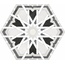 Monopole Radiant С000592905 Radiant Black porcelain tile 20x24 cm, Spain, hydraulic - photo 1