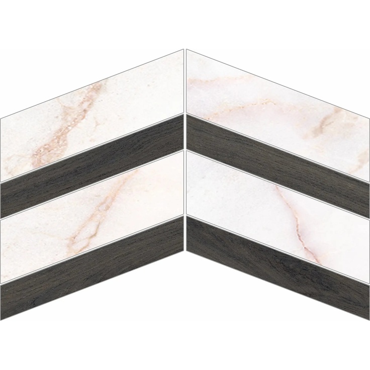 Museum Dahlia С000604599 39653_D.DAHLIA/EBONY CHEVRON/30X21,9/EP Mosaic 21,9x30 cm, Spain, other types of marble - photo 1 Museum Dahlia С000604599 39653_D.DAHLIA/EBONY CHEVRON/30X21,9/EP Mosaic 21,9x30 cm, Spain, other types of marble - photo 1