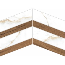 Museum Dual С000539176 32076_D.DUAL WHITE/PORTO CHEVRON NT/30X21,9 Mozaikk 21,9x30 cm, Spania, andre marmortyper - foto 1 - foto 1