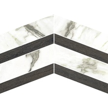 Museum Matcha С000593717 38112_D.MATCHA/EBONY CHEVRON NT/30X21,9 Mosaik 21,9x30 cm, Spanien, calacatta-marmor - Foto 1 - Foto 1