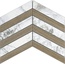 Museum Supreme С000502372 27862_D.SUPREME WHITE/COGNAC CHEVRON/30X21,9 Mosaic 21,9x30 cm, Spain, other types of marble - photo 1