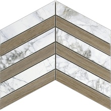 Museum Supreme С000502372 27862_D.SUPREME WHITE/COGNAC CHEVRON/30X21,9 Mosaico 21,9x30 cm, Espanha, outros tipos de mármore - foto 1 - foto 1