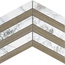 Museum Supreme С000502372 27862_D.SUPREME WHITE/COGNAC CHEVRON/30X21,9 Mosaic 21,9x30 cm, Spain, other types of marble - photo 1