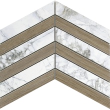 Museum Supreme С000502372 27862_D.SUPREME WHITE/COGNAC CHEVRON/30X21,9 Mosaico 21,9x30 cm, España, otros tipos de mármol - foto 1 - foto 1