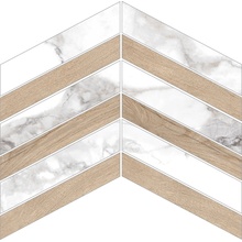 Museum Haute С000546959 31151_D.HAUTE WHITE/TAUPE CHEVRON/30X21,9/EP Mozaikk 21,9x30 cm, Spania, andre marmortyper - foto 1 - foto 1