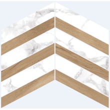Museum Haute 31155 White Kalua Chevron SP Dekor 21,9x30 cm, Spanien, marmoroptik - Foto 1 - Foto 1