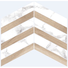 Museum Haute 31154 White Taupe Chevron SP Dekor 21,9x30 cm, Spanien, marmoroptik - Foto 1 - Foto 1