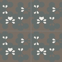 Mutina Azulej PUA48 Flores Nero Decor 20x20 cm, Italy - photo 1 - photo 1