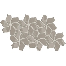 Mutina Botanica С000560646 TYBFG69_grey glossy flower 23,1x40.3 Mozaik 23,1x40,3 cm, Italien, monokrom - foto 1 - foto 1