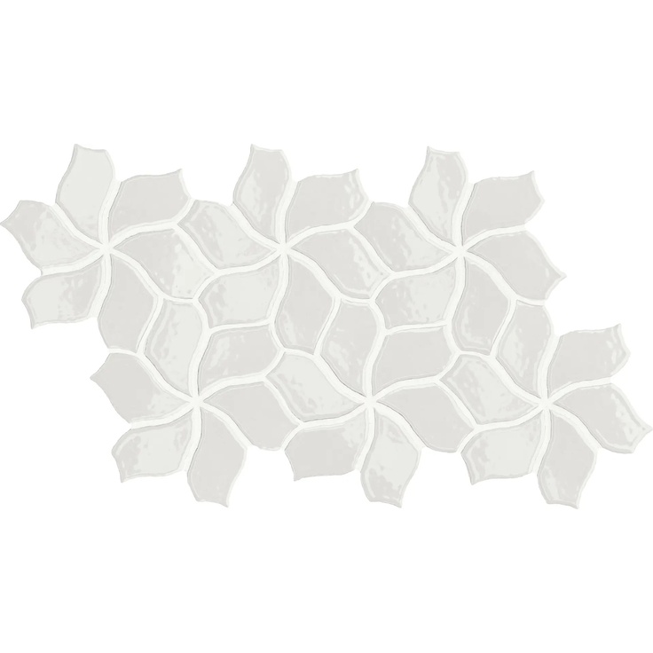 Mutina Botanica С000560645 TYBFG51_white glossy flower 23,1x40.3 Mosaic 23,1x40,3 cm, Italy, monochrome - photo 1 Mutina Botanica С000560645 TYBFG51_white glossy flower 23,1x40.3 Mosaic 23,1x40,3 cm, Italy, monochrome - photo 1