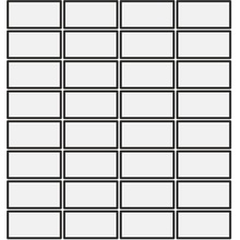 Mutina DIN KGDG72 Black Glossy 7.4x3.6 Rete Mozaïek 30,2x30,2 cm, Italië - foto 1 - foto 1