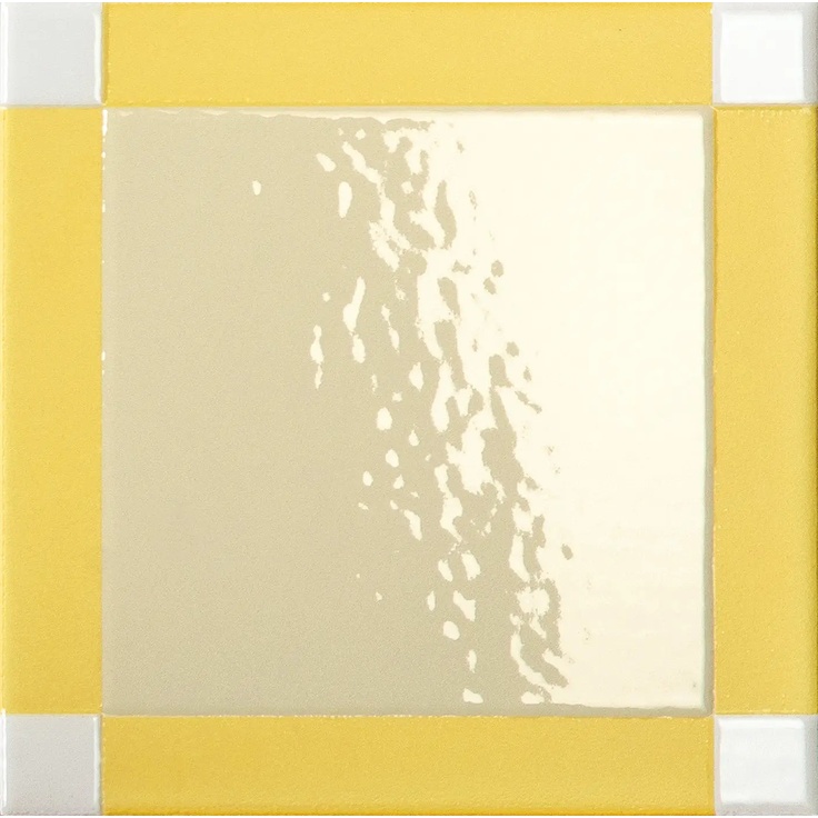 Mutina Homage to the Square JAS05 HOMAGE SQUARE DASH CITRON porcelain tile 15x15 cm, Italy - photo 1 Mutina Homage to the Square JAS05 HOMAGE SQUARE DASH CITRON porcelain tile 15x15 cm, Italy - photo 1