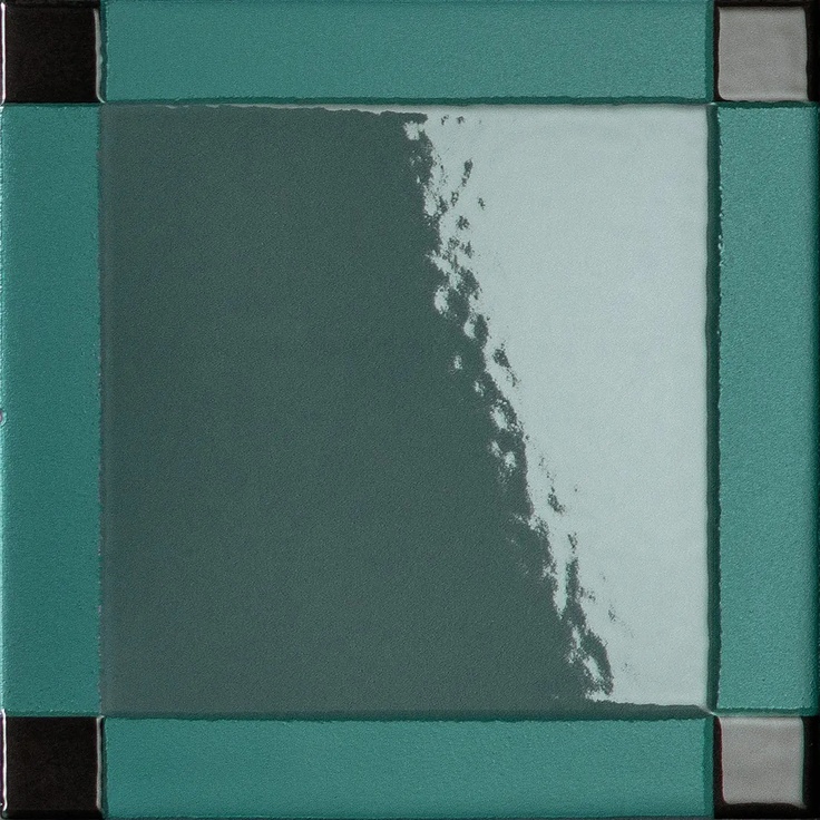 Mutina Homage to the Square JAS02 HOMAGE SQUARE DASH EVERGREEN porcelain tile 15x15 cm, Italy - photo 1 Mutina Homage to the Square JAS02 HOMAGE SQUARE DASH EVERGREEN porcelain tile 15x15 cm, Italy - photo 1