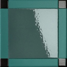 Mutina Homage to the Square JAS02 HOMAGE SQUARE DASH EVERGREEN porcelain tile 15x15 cm, Italy - photo 1 - photo 1