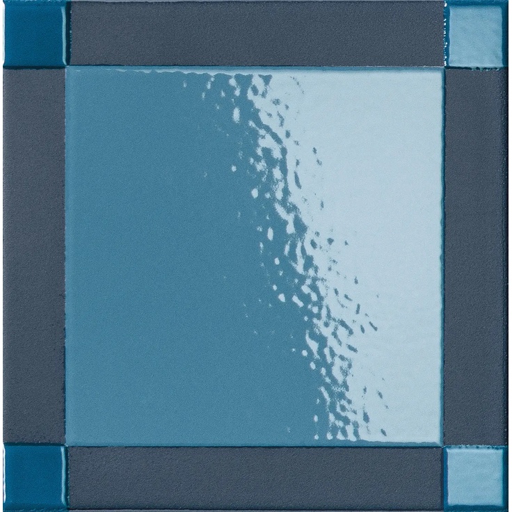 Mutina Homage to the Square JAS01 HOMAGE SQUARE DASH SEA porcelain tile 15x15 cm, Italy - photo 1 Mutina Homage to the Square JAS01 HOMAGE SQUARE DASH SEA porcelain tile 15x15 cm, Italy - photo 1