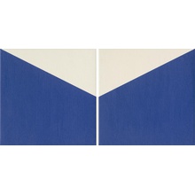 Mutina Puzzle BOZED56 Comb Edge Cerulean Decor 25x25 cm, Italy - photo 1 - photo 1