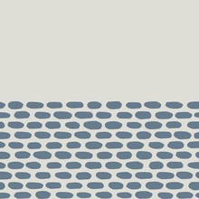 Mutina Tape RETA23 Cobble Half Blue Decor 20,5x20,5 cm, Italy - photo 1 - photo 1