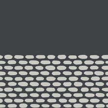 Mutina Tape RETA43 Cobble Half Black Decor 20,5x20,5 cm, Italy - photo 1 - photo 1
