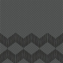 Mutina Tape RETA47 Zigzag Half Black Decor 20,5x20,5 cm, Italy - photo 1 - photo 1