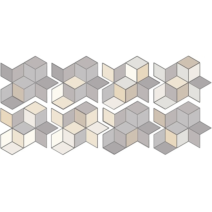 Mutina Tex С000203167 RERUN06_TexRunner(Grey+Cream&white) Mozaika 70x162 cm, Włochy, pod tkaninę - zdjęcie 1 Mutina Tex С000203167 RERUN06_TexRunner(Grey+Cream&white) Mozaika 70x162 cm, Włochy, pod tkaninę - zdjęcie 1