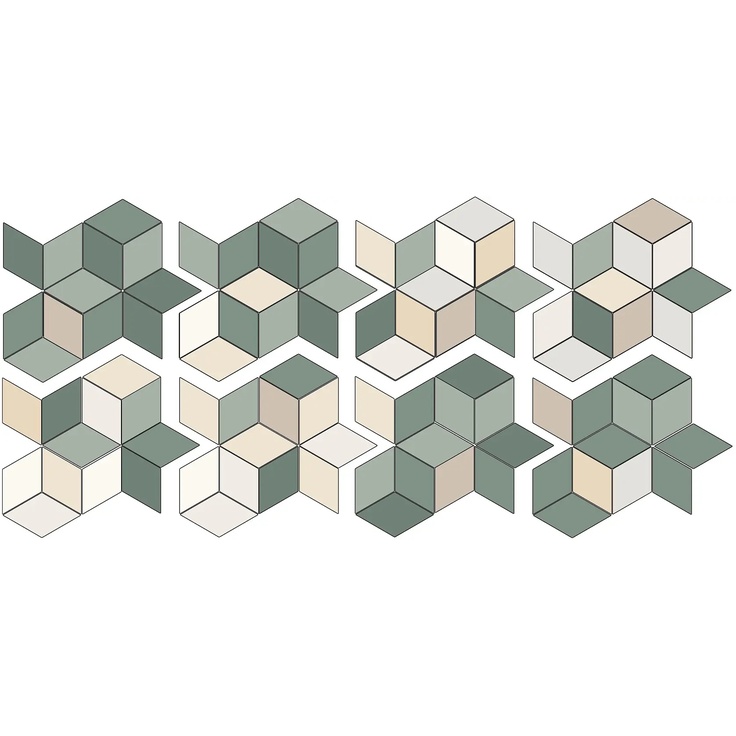 Mutina Tex С000203169 RERUN08_TexRunner(Olive+Cream&White) Mozaika 70x162 cm, Włochy, pod tkaninę - zdjęcie 1 Mutina Tex С000203169 RERUN08_TexRunner(Olive+Cream&White) Mozaika 70x162 cm, Włochy, pod tkaninę - zdjęcie 1