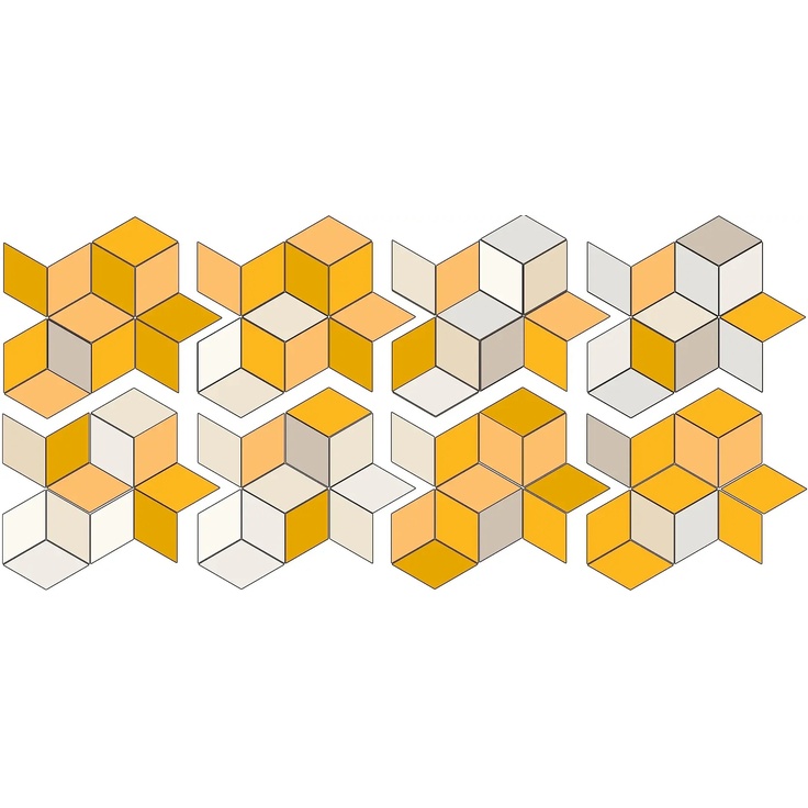 Mutina Tex С000203171 RERUN10_TexRunner(Yellow+Cream&white) Mozaik 70x162 cm, Italien, under stof - foto 1 Mutina Tex С000203171 RERUN10_TexRunner(Yellow+Cream&white) Mozaik 70x162 cm, Italien, under stof - foto 1