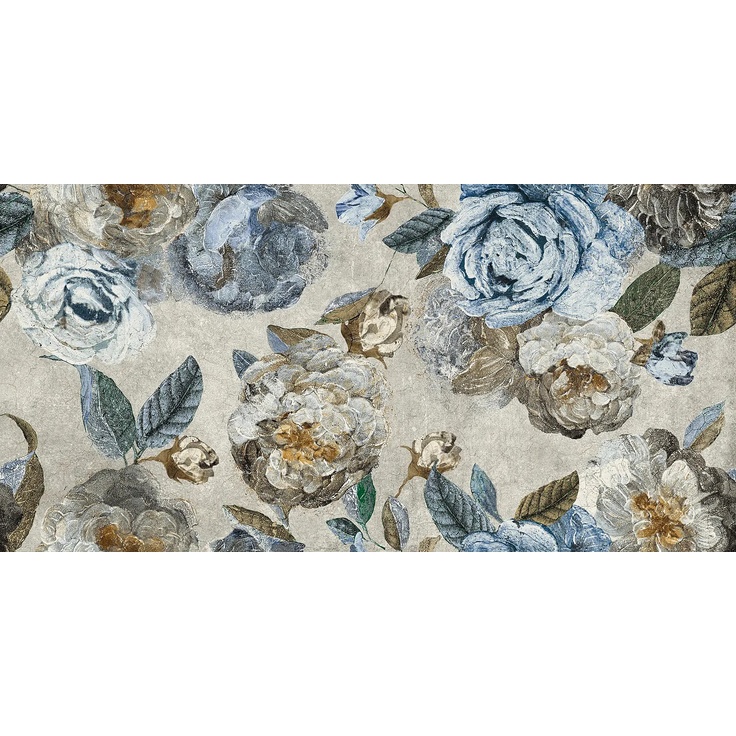 Naxos Alchymie С000583534 133481_FloweryGreyNat.Ret.60X120 porcelain tile 60x120 cm, Italy - photo 1 Naxos Alchymie С000583534 133481_FloweryGreyNat.Ret.60X120 porcelain tile 60x120 cm, Italy - photo 1