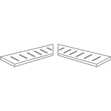 Novabell Eiche С000512536 ECHW36R_EchGrigliaAngoloSx+DxNatur20Mm Spezialelement 20x60 cm, Italien, holzoptik - Foto 1 - Foto 1