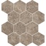 Novabell Landstone С000589527 LST667N_LstEsagonaCircleEarth Mosaik 30x34 cm, Italien, kalkstein - Foto 1
