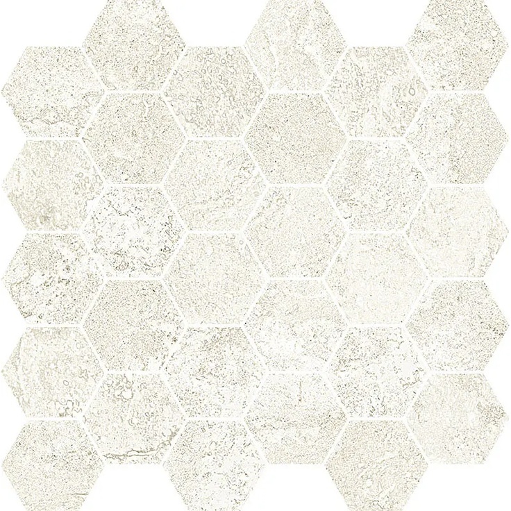 Novabell Thermae С000509359 TRM886N_TrmEsagonaMilk Mosaico 30x31,5 cm, Italia, travertino - foto 1 Novabell Thermae С000509359 TRM886N_TrmEsagonaMilk Mosaico 30x31,5 cm, Italia, travertino - foto 1