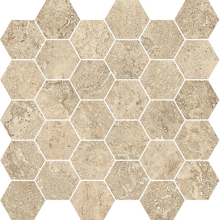 Novabell Thermae С000509319 TRM336N_TrmEsagonaCaramel Mosaic 30x31,5 cm, Italy, travertine - photo 1 Novabell Thermae С000509319 TRM336N_TrmEsagonaCaramel Mosaic 30x31,5 cm, Italy, travertine - photo 1