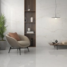 Pamesa Crystal White 60x120, geglazuurd keramisch graniet, Spanje, andere soorten marmer - interieurfoto 1 - foto 1