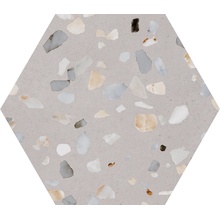 Pamesa Doria 015.122.0408.10382 Greige Hex porcelain tile 25,8x29 cm, Spain, terrazzo - photo 1 - photo 1