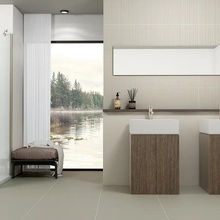 Pamesa Essenza 9x60, glazed porcelain stoneware, Spain, monochrome - interior photo 1 - photo 2