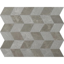 Panaria Trilogy PGZTYE3 Mosaico Freccia Sandy Grey Soft Mozaik 30x35 cm, Italien - foto 1 - foto 1