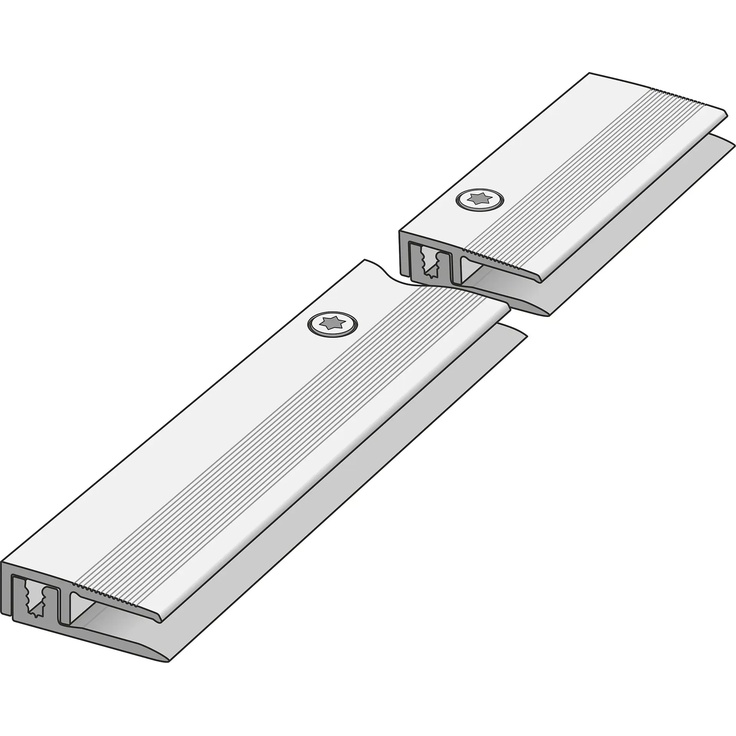 Parador Modular ONE Hydron С000540170 1744331_AluminiumEndProfileStainlessSteel Perfil 2,2x100 cm, Alemania - foto 1 Parador Modular ONE Hydron С000540170 1744331_AluminiumEndProfileStainlessSteel Perfil 2,2x100 cm, Alemania - foto 1