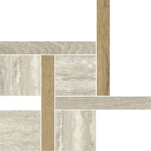 Pastorelli New Classic С000617110 P011828_NcWhiteMosaicoWeaving32X32Nat Mosaico 32x32 cm, Itália, travertino - foto 1 - foto 1