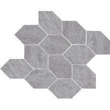 Pastorelli Recode С000540994 P010096_Re_grey_mosaico_foliage Mosaico 30x32 cm, Italia, quarzite - foto 1 - foto 1